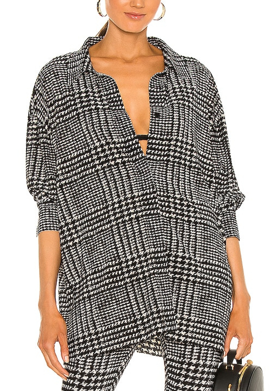 Norma Kamali Oversized Black And White Boyfriend Nk Shirt Size XS